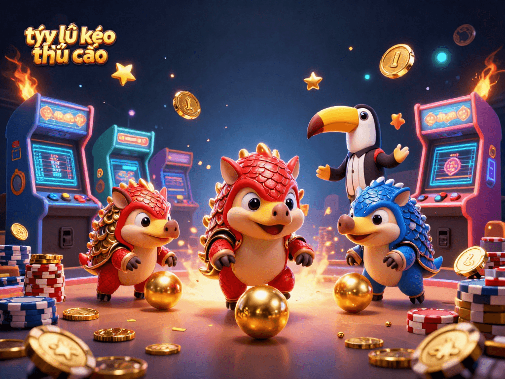Experience thrilling gameplay with tỷ lệ kèo nhà cái through rival pangolins and colorful arcade casino elements.
