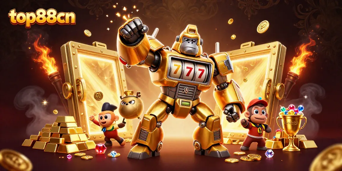 Experience exhilarating jackpots with the golden gorilla mech and treasures of top88cn.