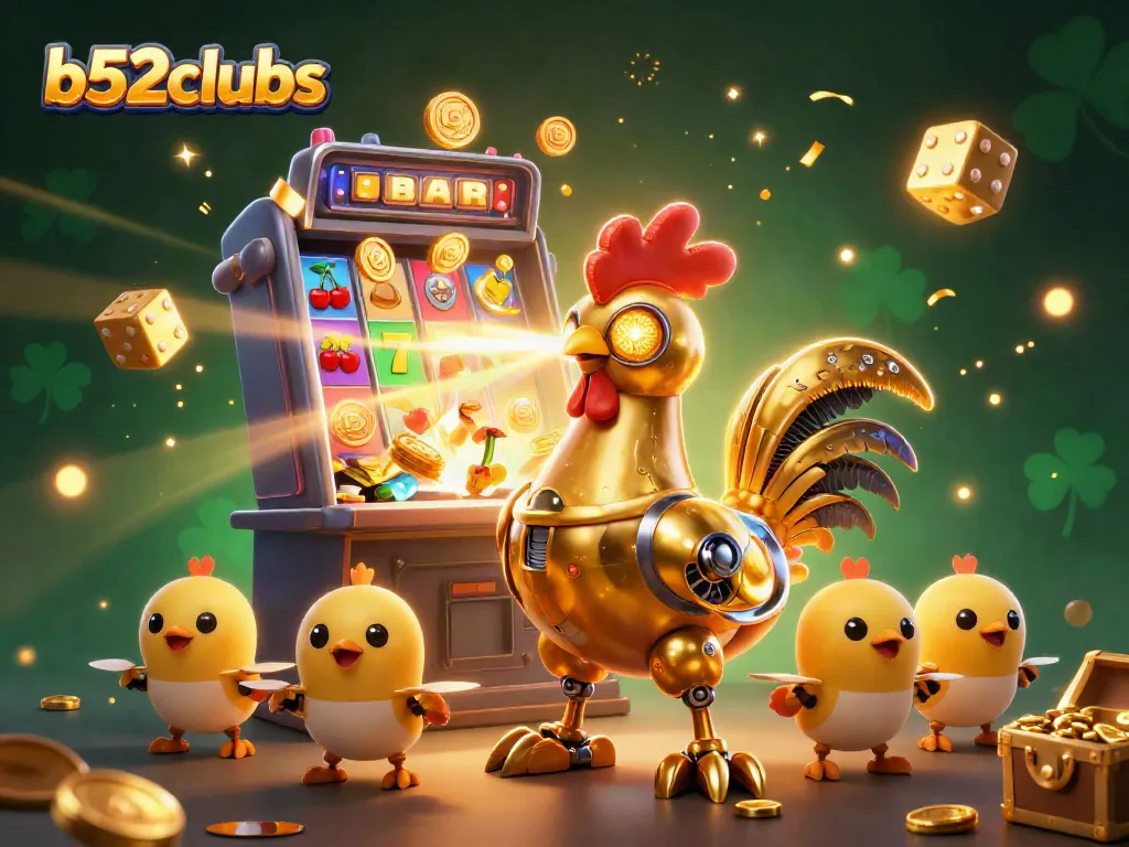 Experience thrilling gameplay with b52clubs in a vibrant casino scene featuring exciting slot machines and dynamic characters.