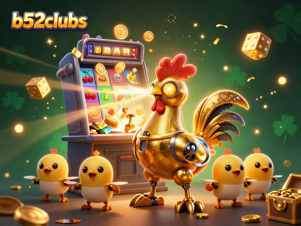Experience thrilling gameplay with b52clubs in a vibrant casino scene featuring exciting slot machines and dynamic characters.