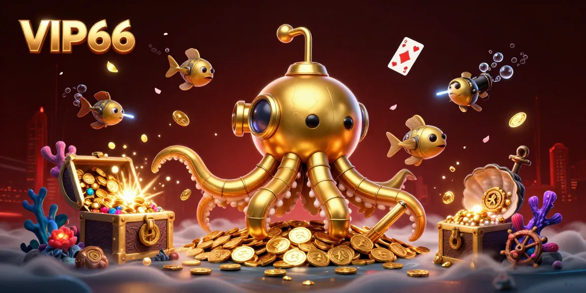 Engage with VIP66 for a thrilling submarine adventure in a sea of golden coins and exciting game elements.