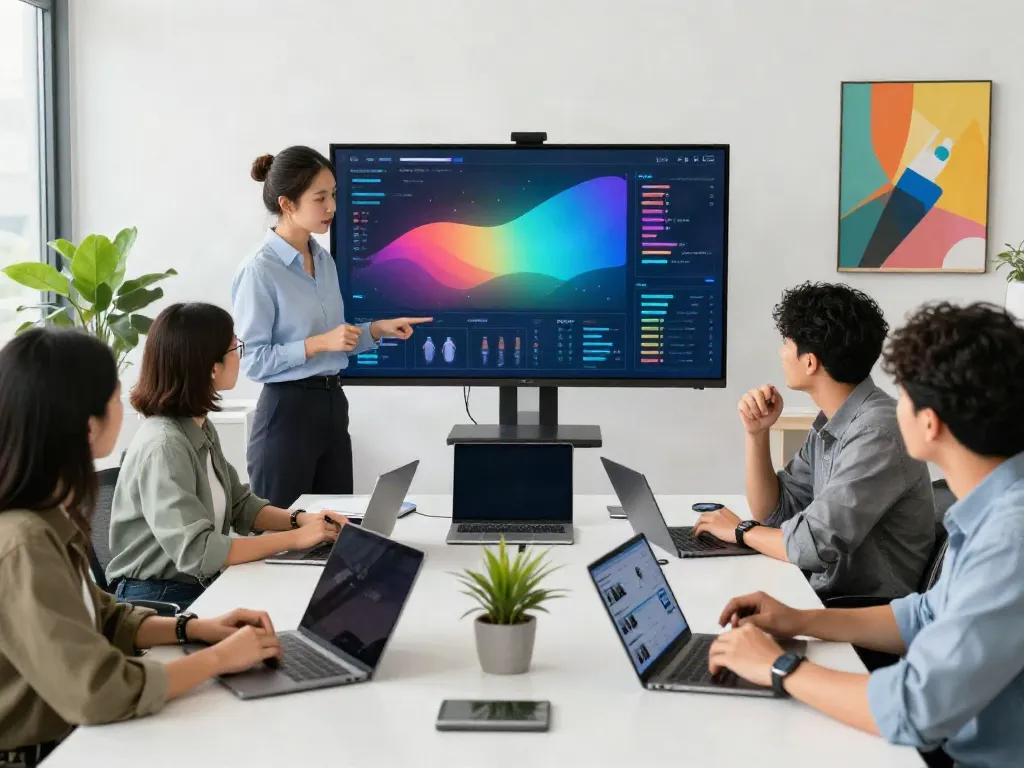Marketing team collaborating on strategies at https://go889.de.com/ in a modern office.