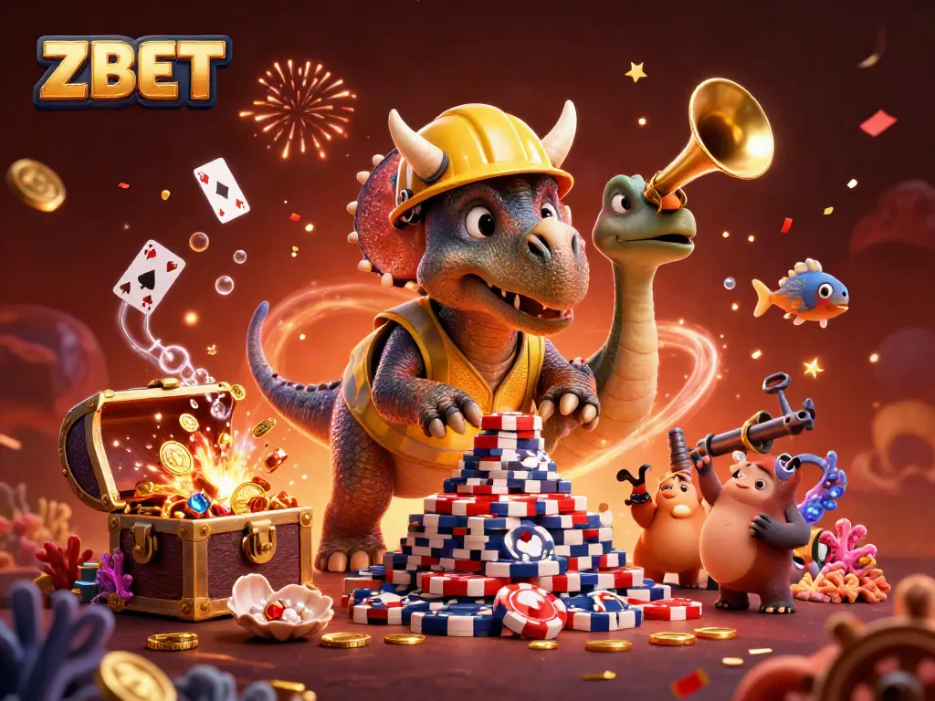 ZBET offers an exciting gaming adventure surrounded by vibrant underwater treasures and playful characters.