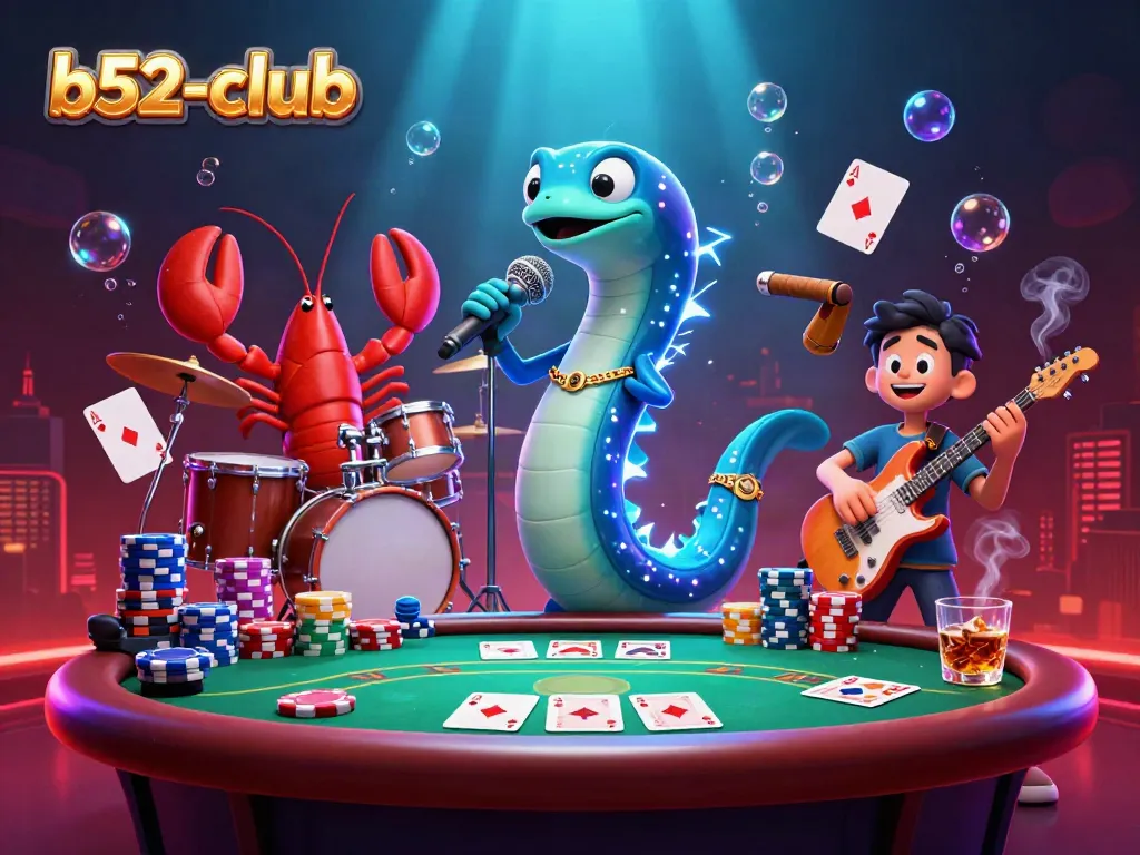 Experience thrilling action at the b52-club with a vibrant underwater casino featuring unique characters.