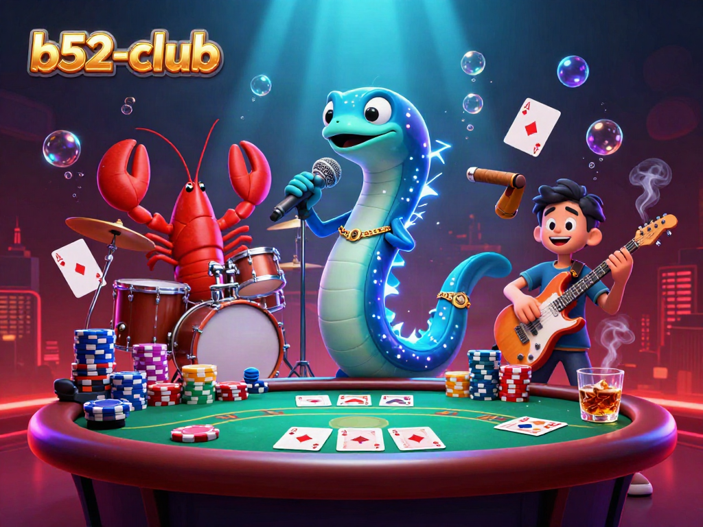 Experience thrilling action at the b52-club with a vibrant underwater casino featuring unique characters.