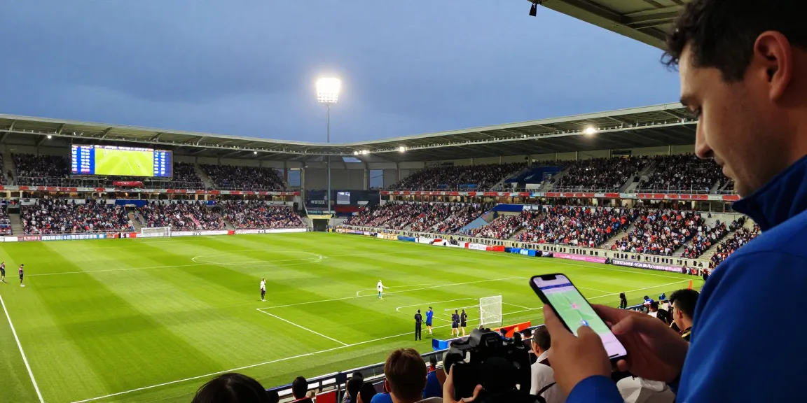 lucky88 betting predictions and match odds displayed at a vibrant football stadium.
