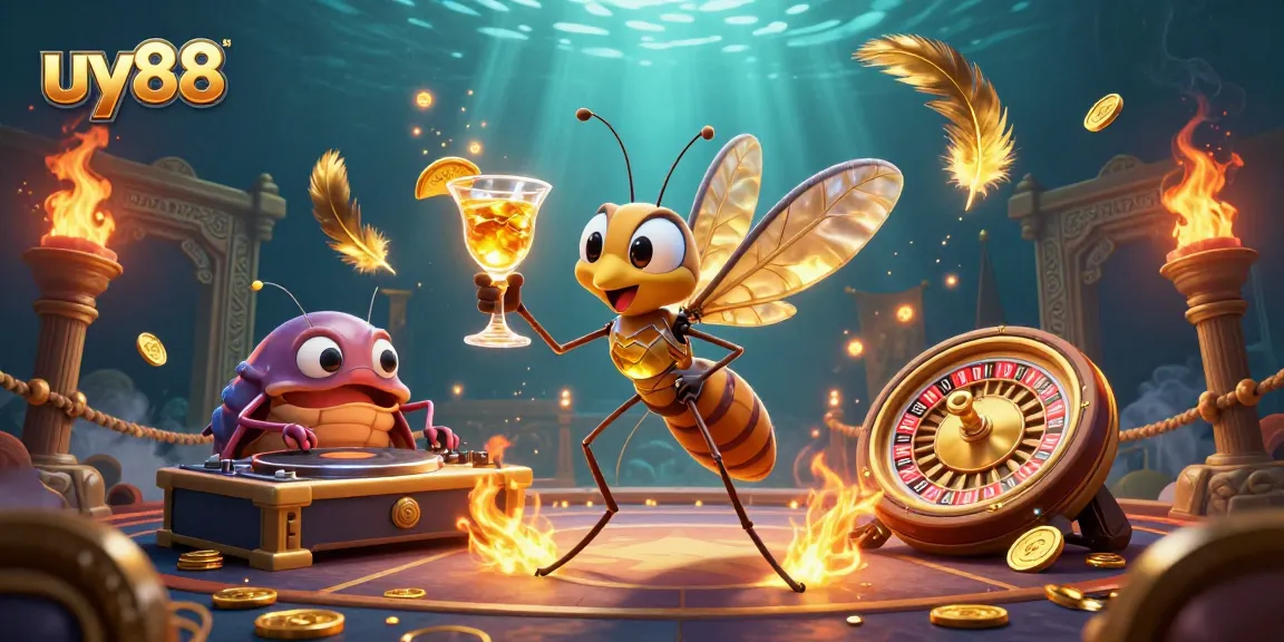 Experience excitement with uy88's vibrant casino scene featuring unique characters and rich visuals.