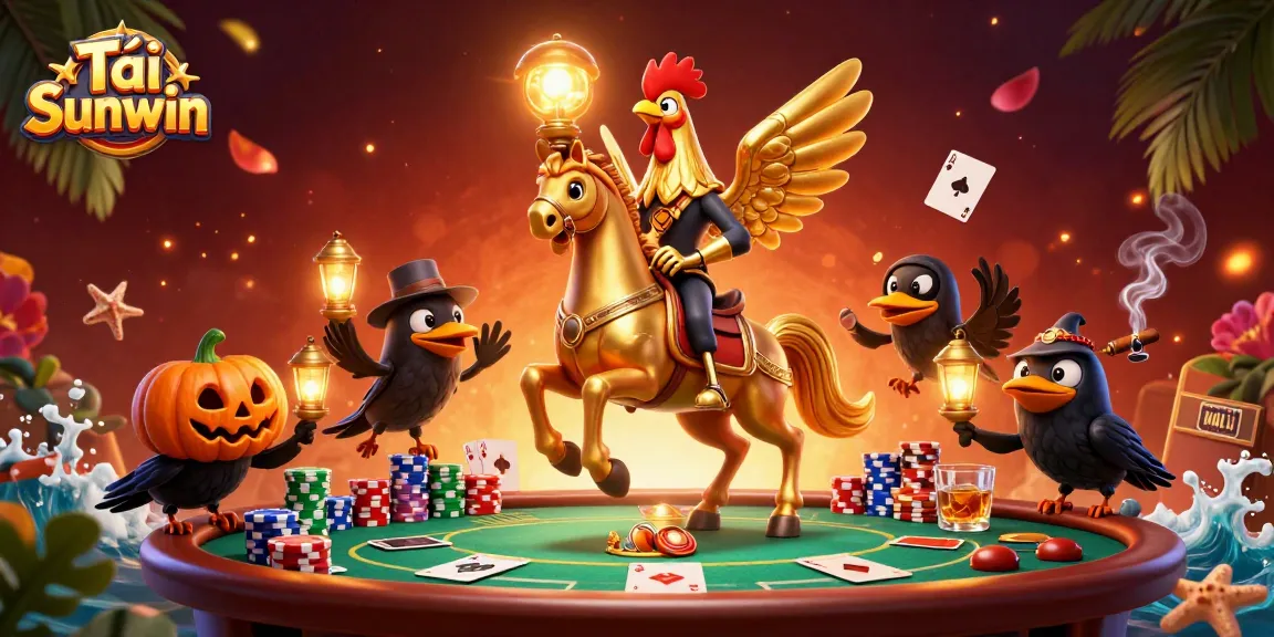 Tải Sunwin in a vibrant casino scene, showcasing dynamic characters and rich gambling elements.